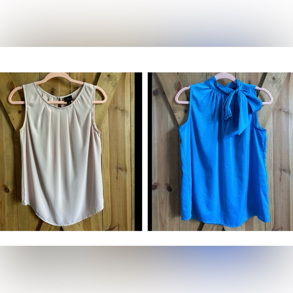 Bundle of Two Worthington Sleeveless Blouses